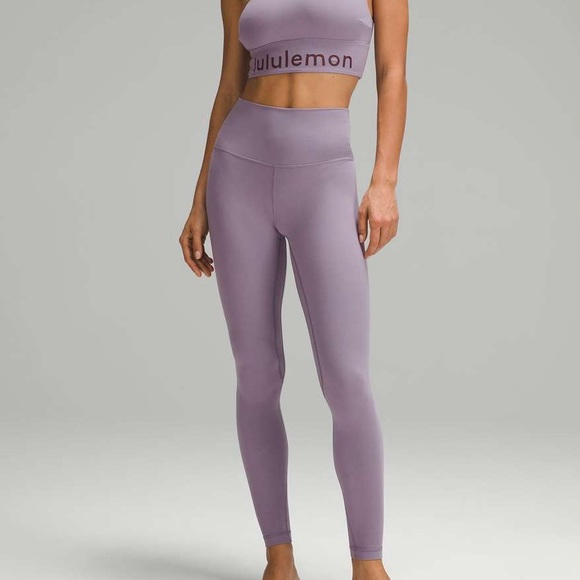lululemon athletica Pants - lululemon Align Super High Rise SHR Pant Leggings 28” Purple Ash PPAS size 6 NWT